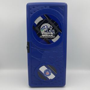 Vintage Seattle Seahawks NFL 1990s Suncast Mini Plastic CD Locker Holder 13”